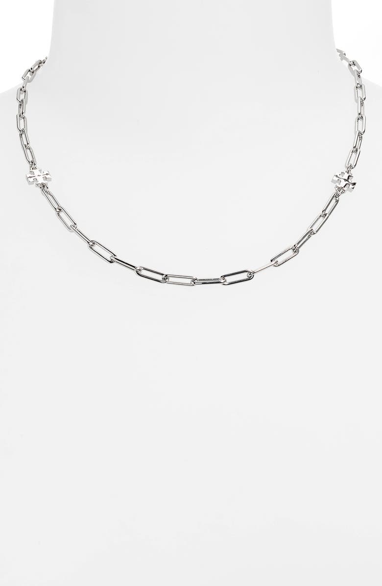 Tory Burch Good Luck Chain Necklace, Alternate, color,