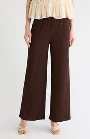 Vigoss Textured Wide Leg Pants
