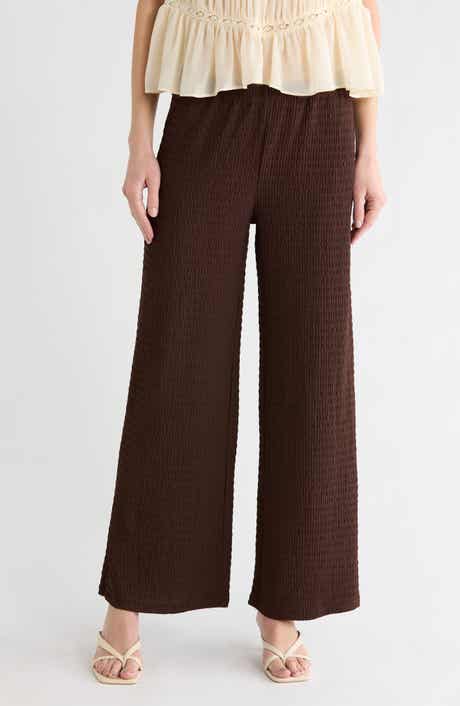 Vigoss Textured Wide Leg Pants