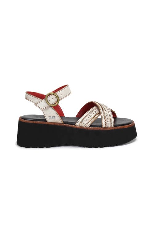 Bed Stu Lift Platform Sandal In White