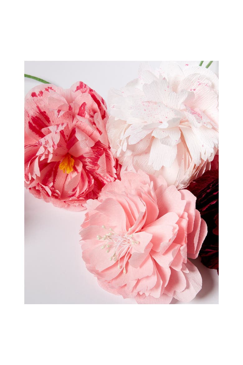 Create Your Own Paper Flowers, DIY Adult Craft Kit, Alternate, color, Multicolored