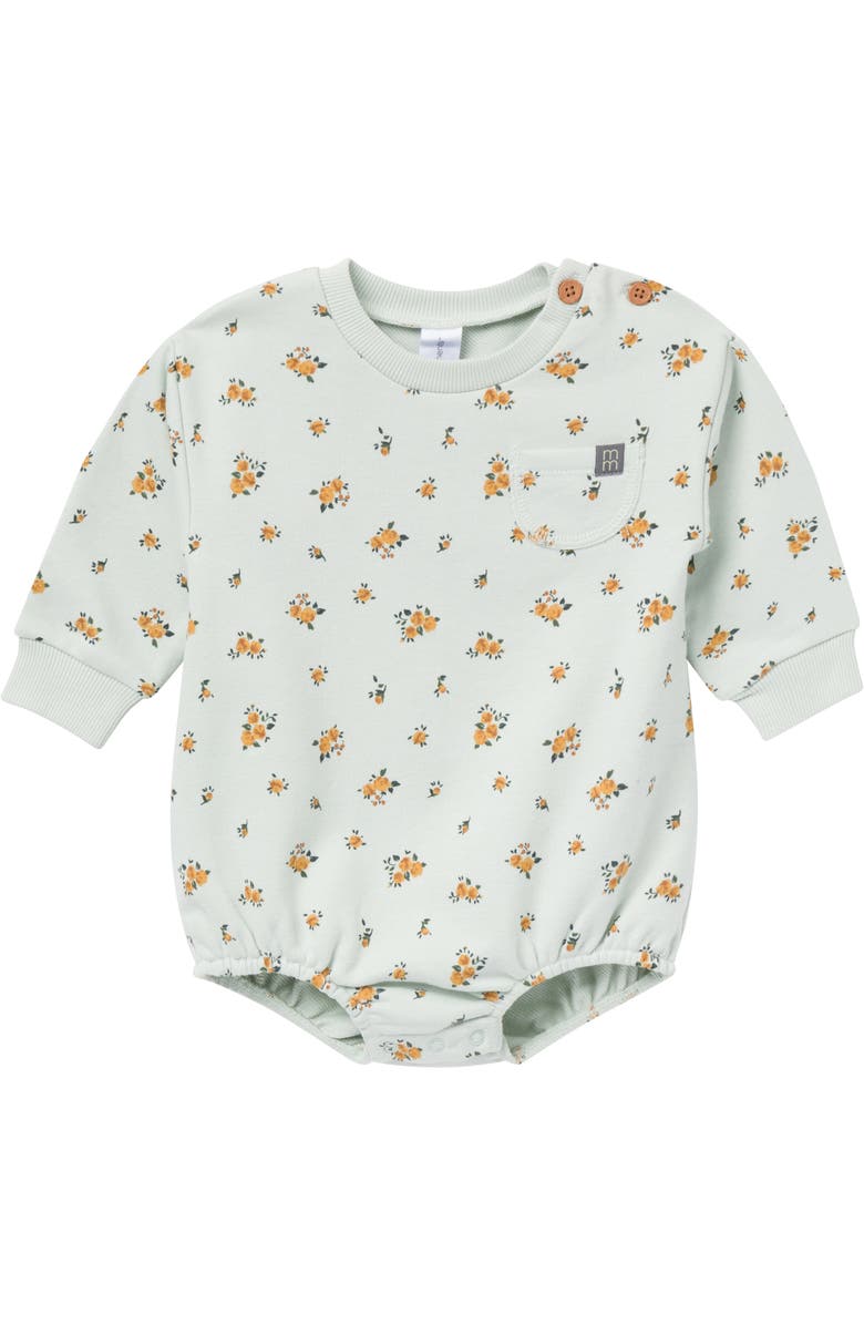 Modern Moments<sup
™</sup
 by Gerber Long Sleeve Bubble Romper with Accent Pocket, Main, color, Fall Roses