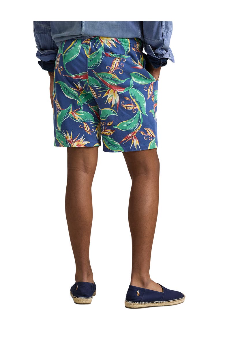 Big & Tall Tropical Spa Terry Shorts, Alternate, color, BRDS OF PRDISE FLRAL