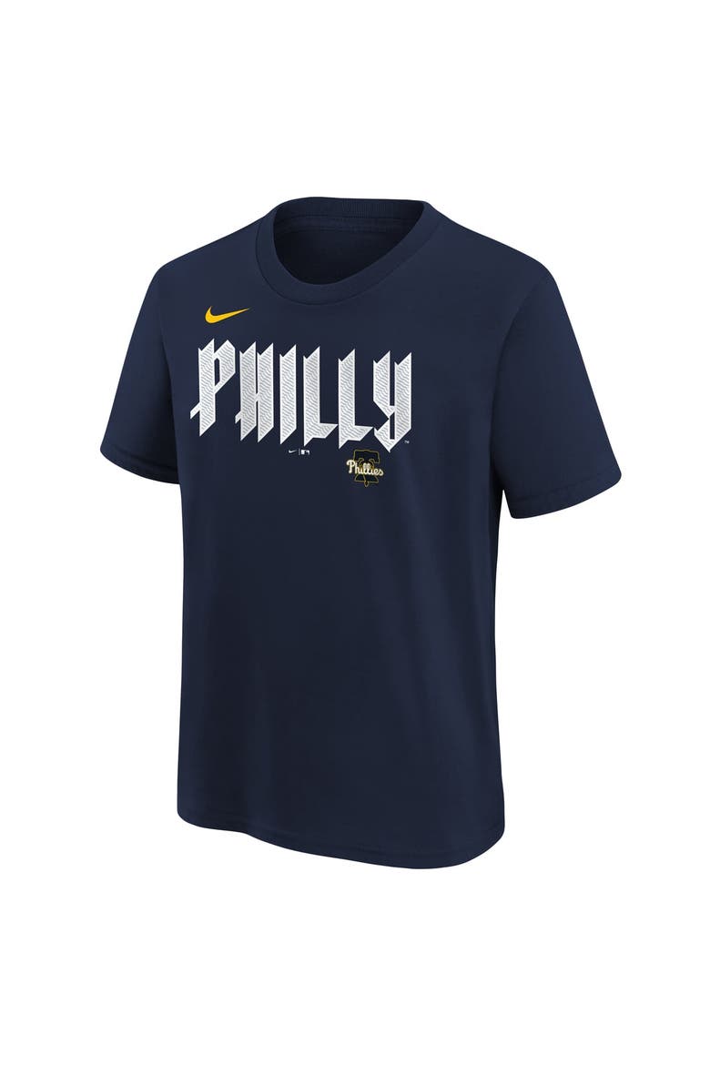 Youth Nike J.T. Realmuto Navy Philadelphia Phillies City Connect Name & Number T-Shirt, Alternate, color, Navy