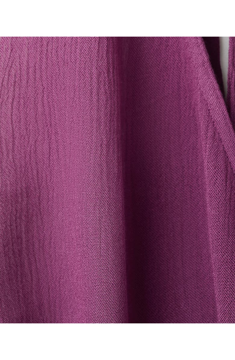 MANGO TEEN Draped Plunge Neck Halter Top, Alternate, color, Lilac