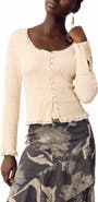 PER UNA BY M&S Smocked Cotton Jersey Top
