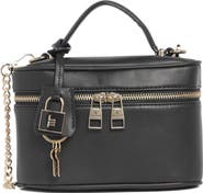 London Fog Faux Leather Vanity Bag