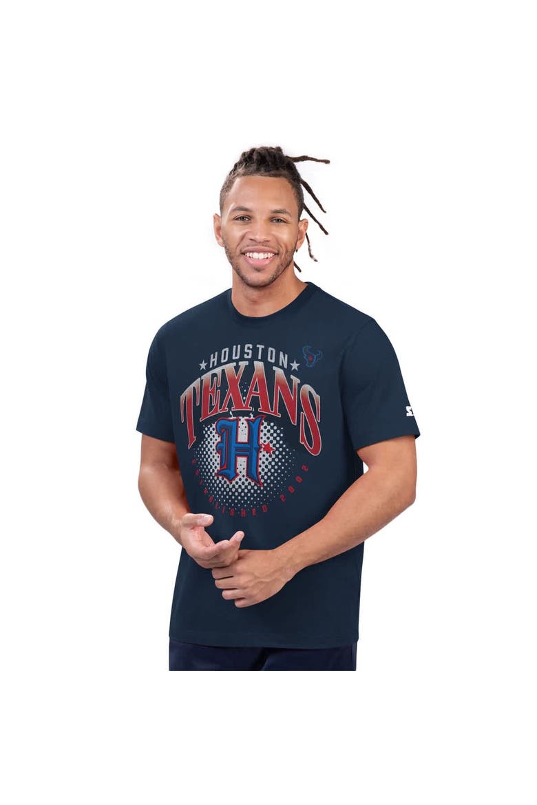 Men's Starter Navy Houston Texans Prime Time T-Shirt, Main, color, Navy