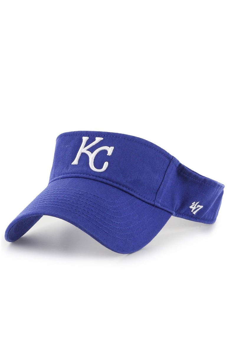 Men's '47 Royal Kansas City Royals Clean Up Adjustable Visor, Main, color, Royal