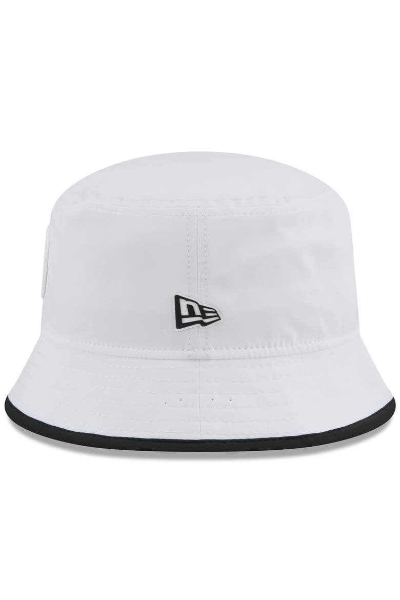 Men's New Era  White Pittsburgh Steelers 2025 NFL Training Camp Stretch Bucket Hat, Alternate, color, White