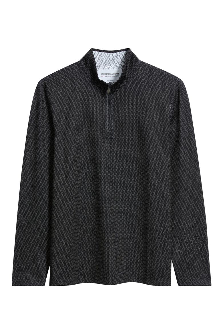 Game Day XC+™ Goal Post Print Quarter Zip Pullover, Alternate, color, BLACK