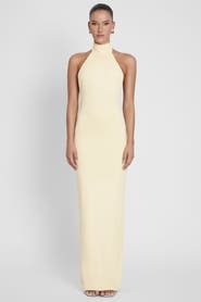 LEAU Alaia Drape Maxi Dress