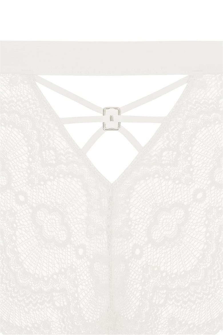 Flame High Waist Brief, Alternate, color, Off White