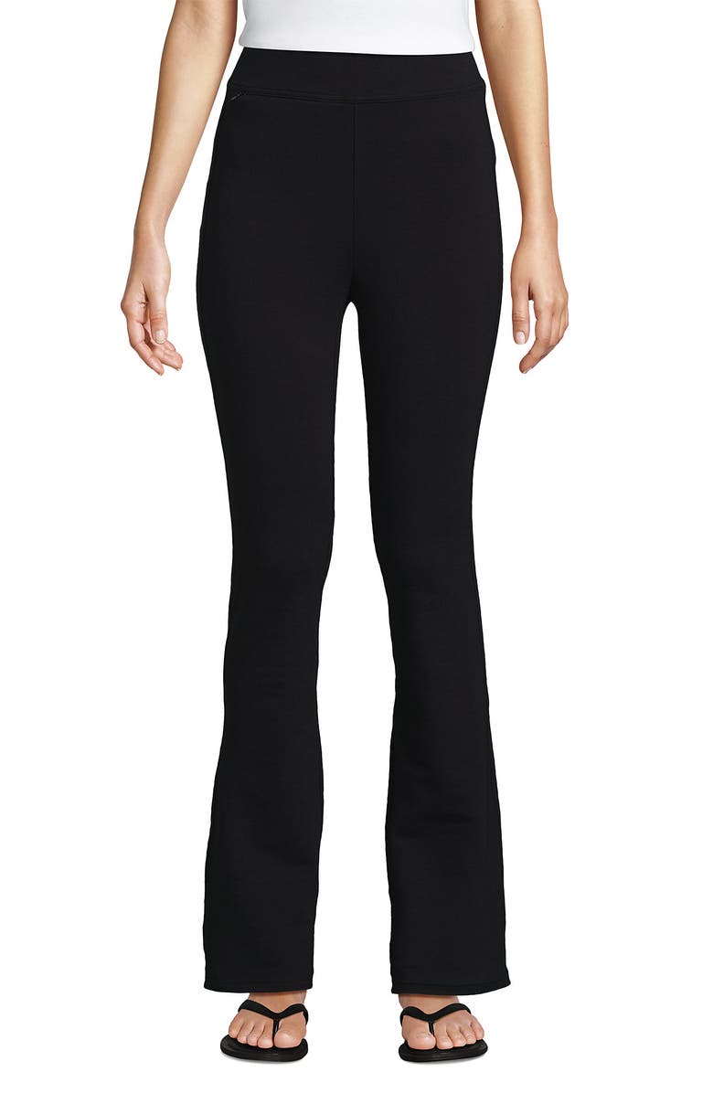 Lands' End Starfish High Rise Flare Pants, Alternate, color, Black