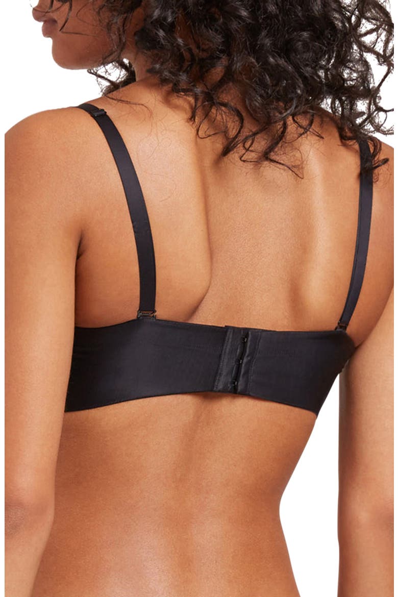 Sheer Touch Underwire Strapless Bra, Alternate, color, BLACK