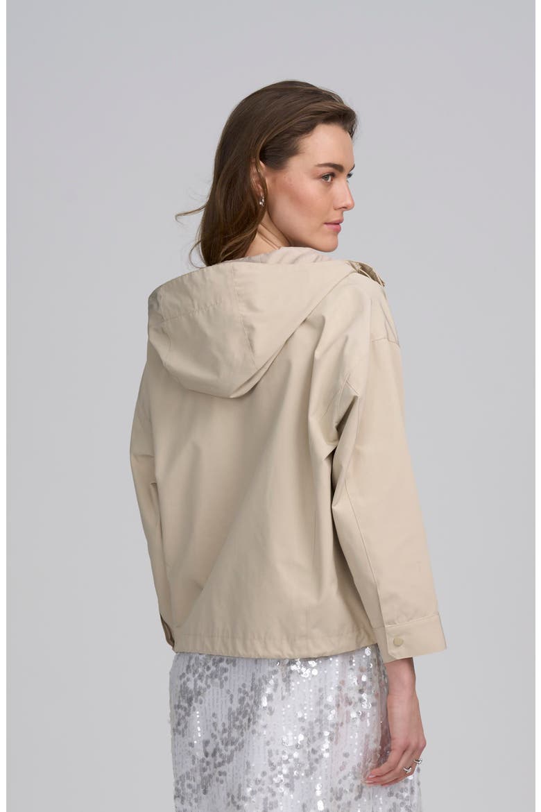 Hooded Cropped Parka Jacket, Alternate, color, LIGHT KHAKI