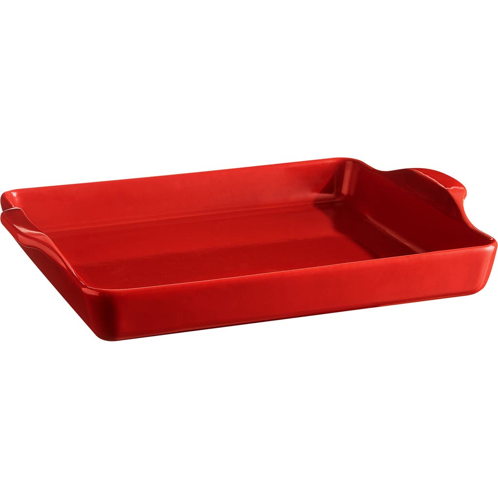 Emile Henry Foccacia Bread Pan In Burgundy