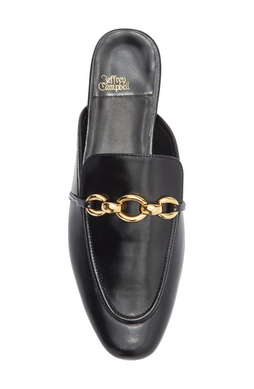 Jeffrey Campbell Clerk Bit Loafer Mule In Black
