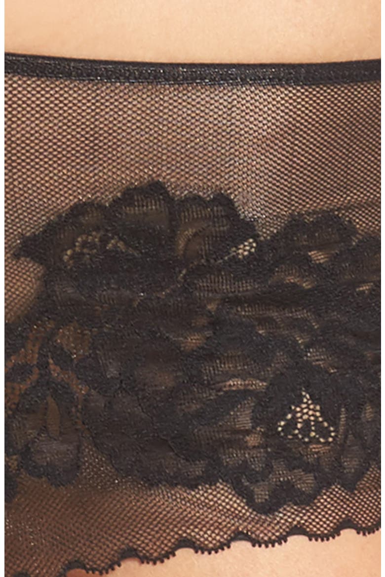 Flora Boyshorts, Alternate, color, BLACK