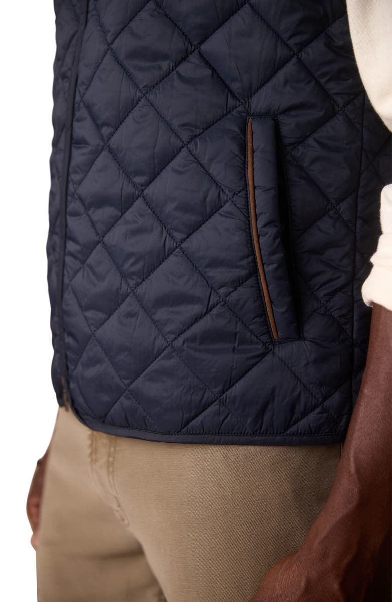 The Normal Brand Quilted Vest, Alternate, color, Navy