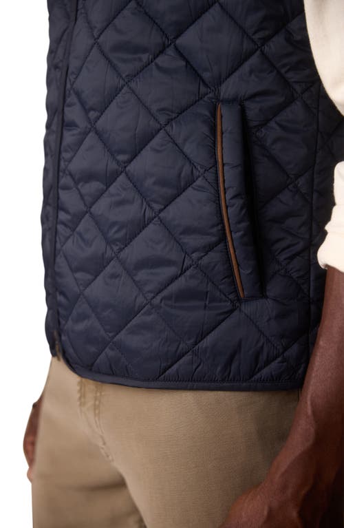 The Normal Brand Quilted Vest In Blue