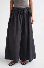 ST. AGNI Cotton Hybrid Wide Leg Pants