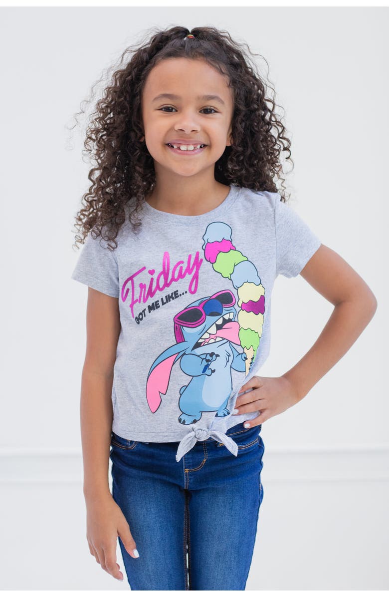 Disney Lilo & Stitch 3-Pack T-Shirts, Alternate, color, Gray / Blue