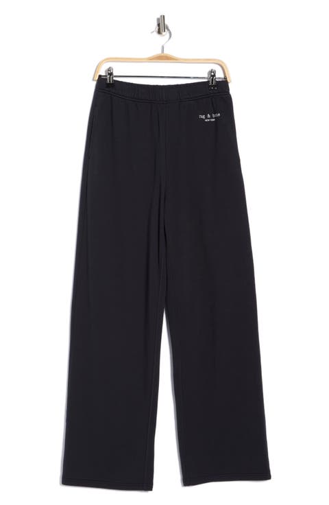 Cotton French Terry Wide Leg Sweatpants