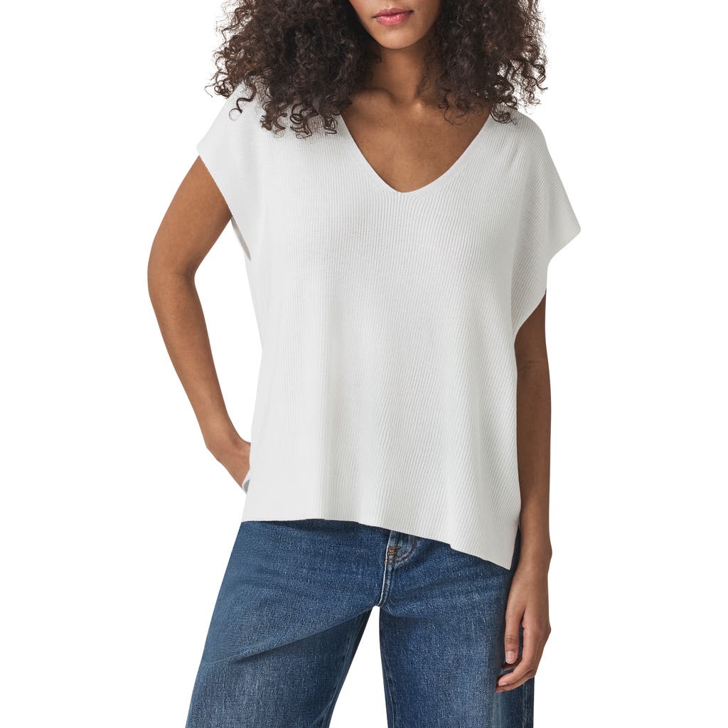 Splendid Octavia V-neck Short Sleeve Sweater