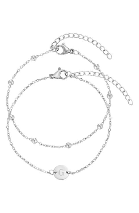 Set of 2 Assorted Chain Bracelets