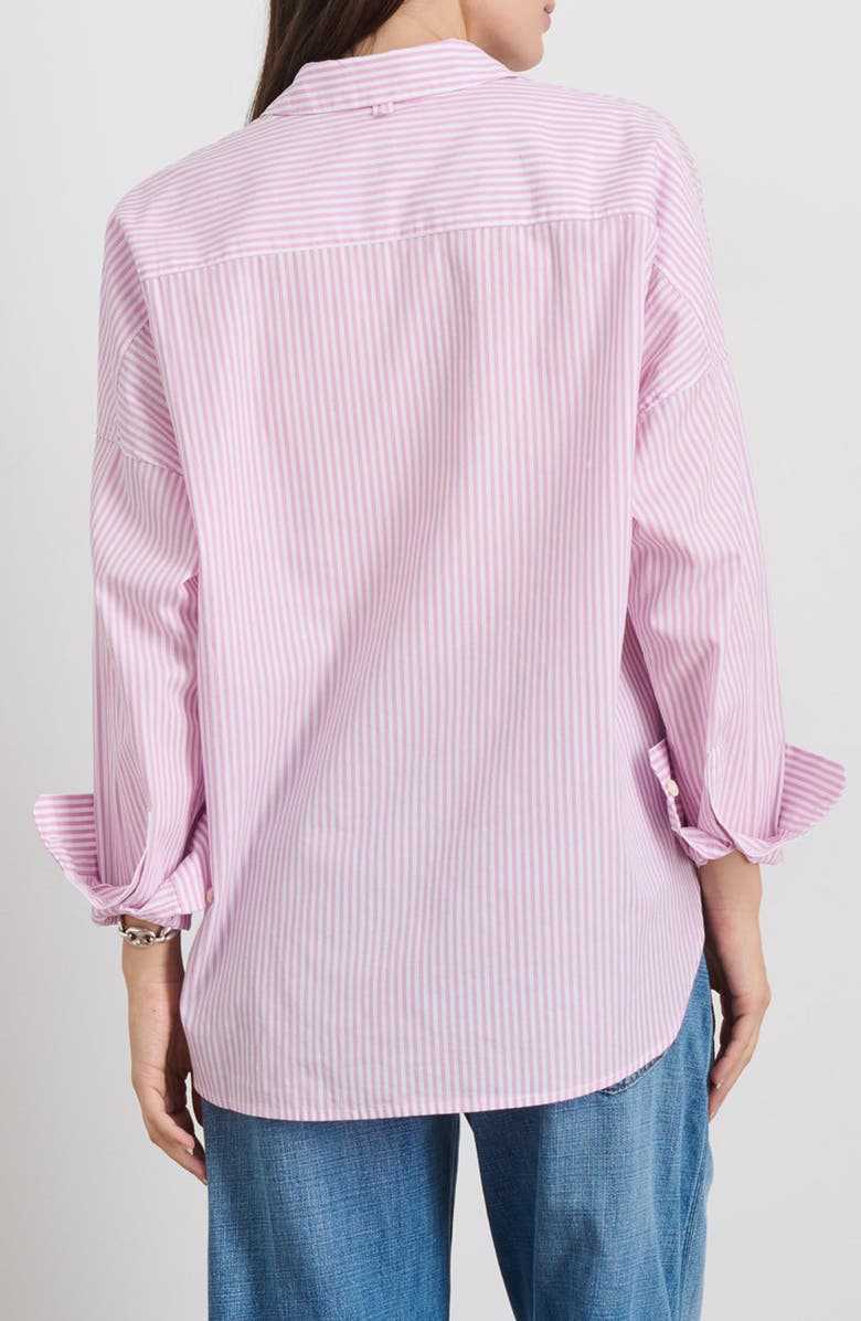 Alex Mill Jo Stripe Shirt, Alternate, color, Lavender/ White