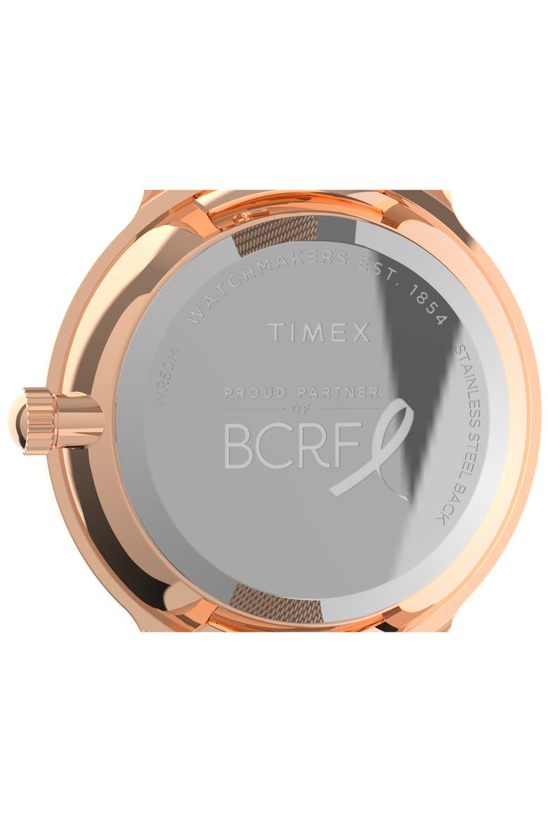 x BCRF Transcend Mesh Strap Watch, 36mm, Alternate, color, ROSE GOLD/ ROSE GOLD