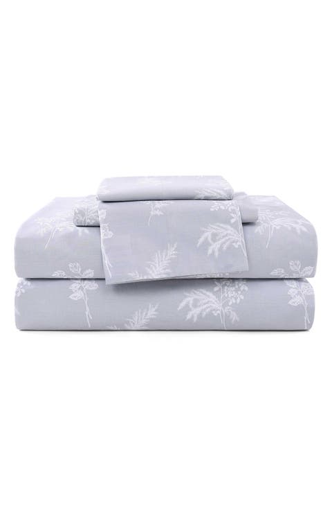 Foliage 200 Thread Count Cotton Percale Sheet Set