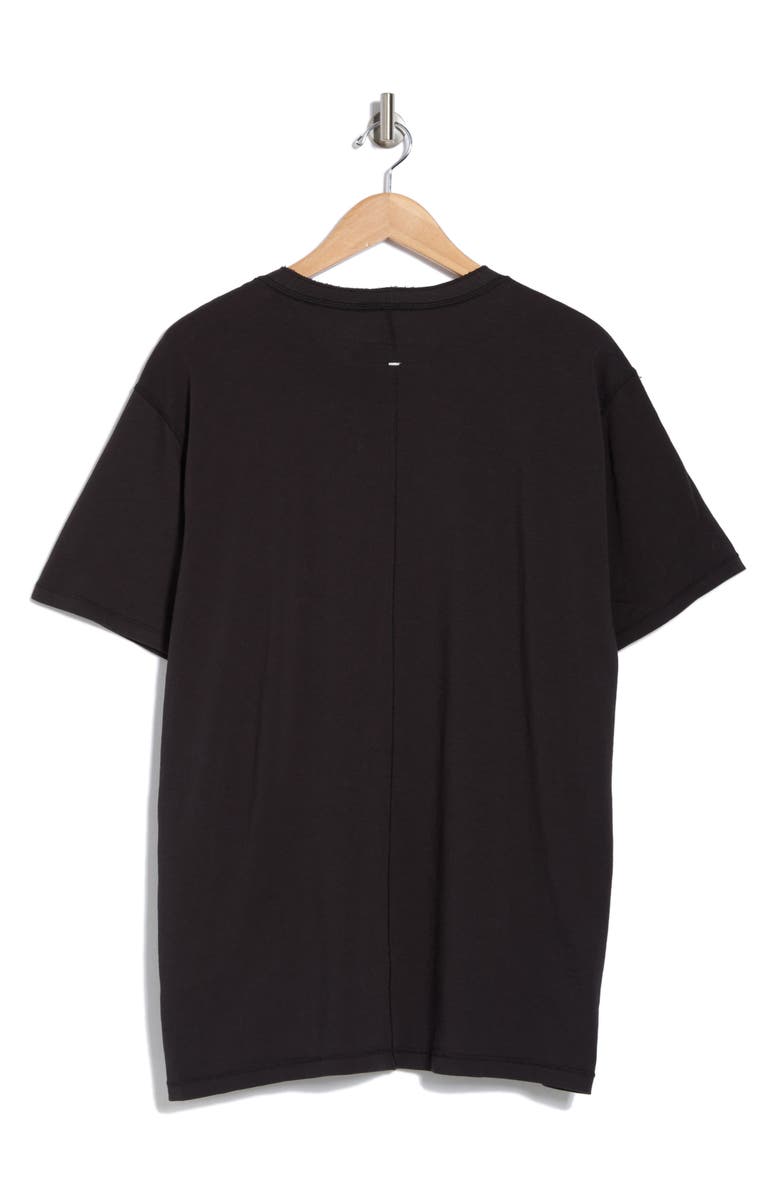 rag & bone Classic Cotton Slub Jersey Henley, Alternate, color, Black