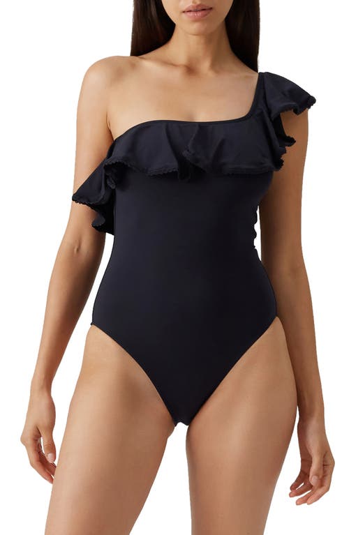 Melissa Odabash Tennessee One Shoulder One-piece Swimsuit In Black