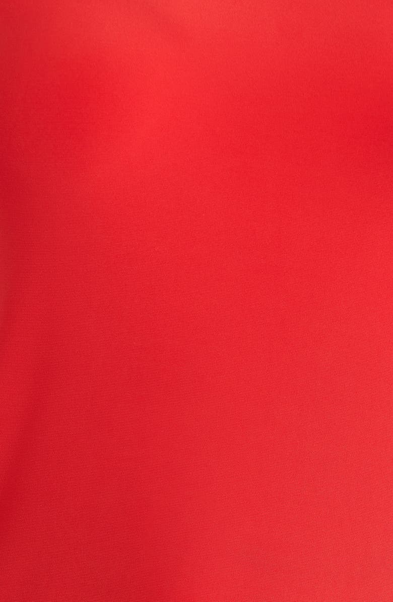 AK ANNE KLEIN Pleated Cap Sleeve Knit Top, Alternate, color, Begonia Red