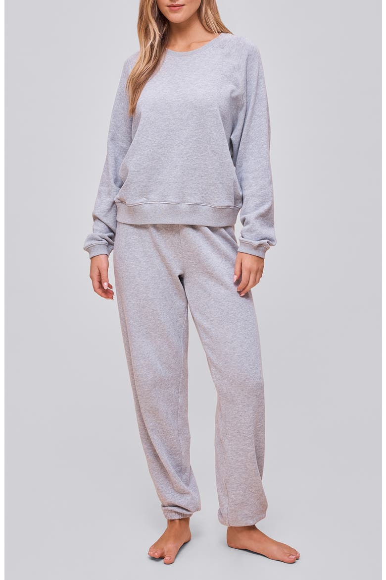 Most Wanted Long Sleeve Cotton Blend Sweatshirt, Alternate, color, GREY