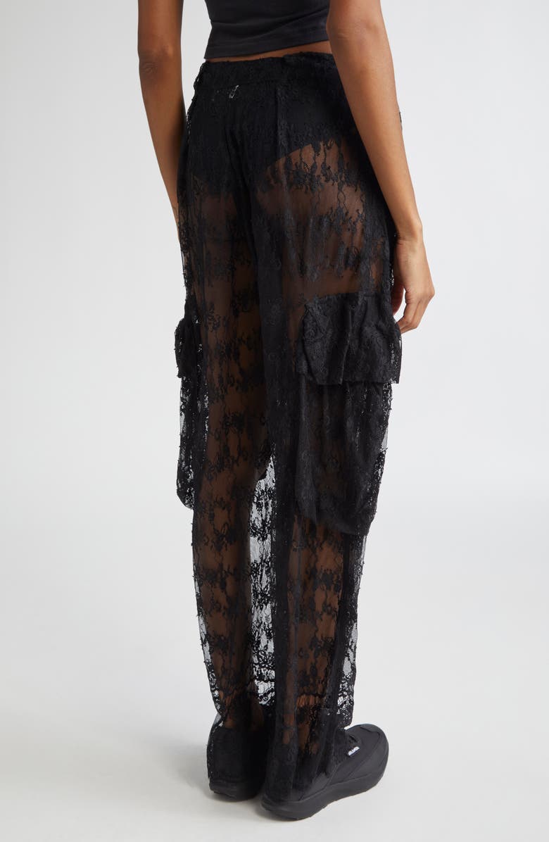 Collina Strada Pleated Cargo Pants, Alternate, color, Black