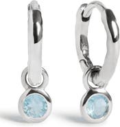 Monica Vinader Birthstone Huggie Hoop Earrings