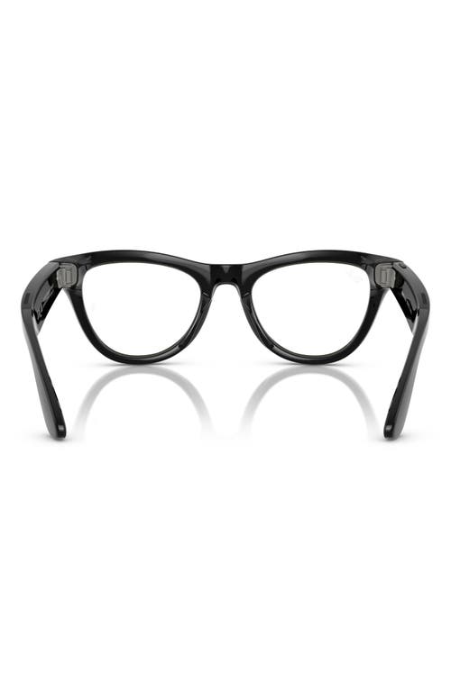 Ray Ban Ray-ban Womens Black Rw4010 Skyler Cat-eye Acetate Eye Glasses In Black