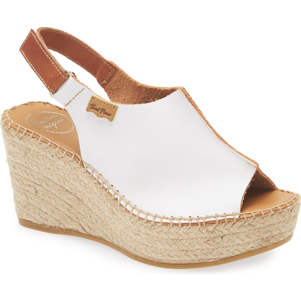 Toni Pons 'lugano' Espadrille Wedge Sandal In Blanco