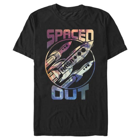 Men's NASA Rocket Badge Pattern  Graphic T-Shirt