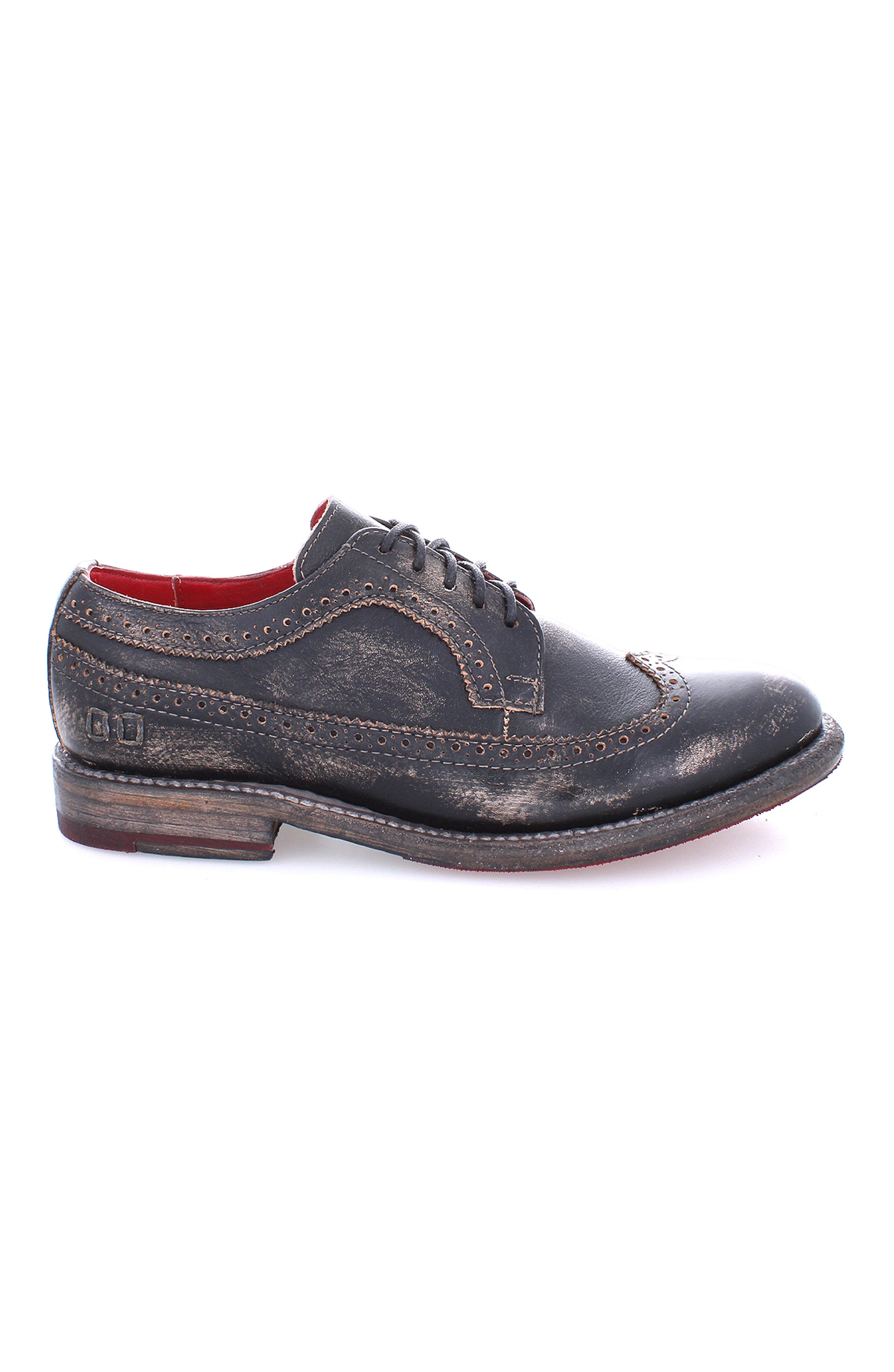 Bed Stu Lita K II Wingtip Oxford, Alternate, color, Black Hw