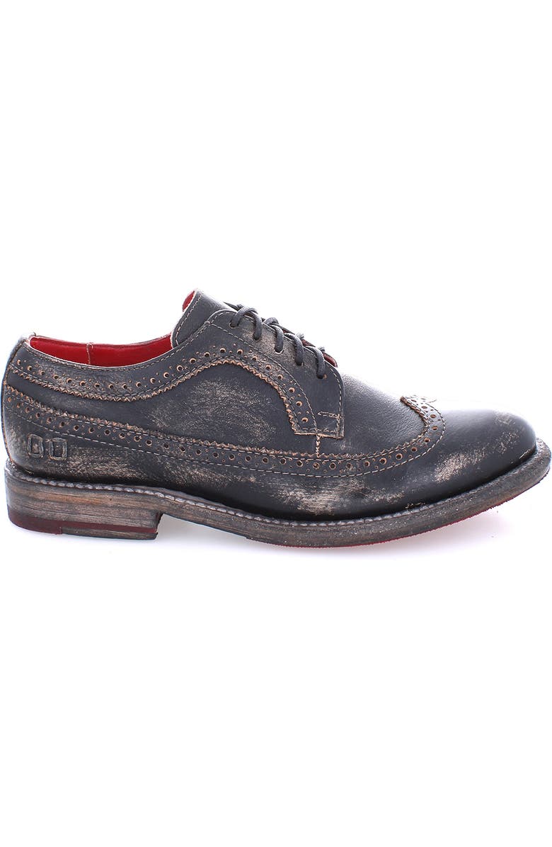 Bed Stu Lita K II Wingtip Oxford, Alternate, color, Black Hw