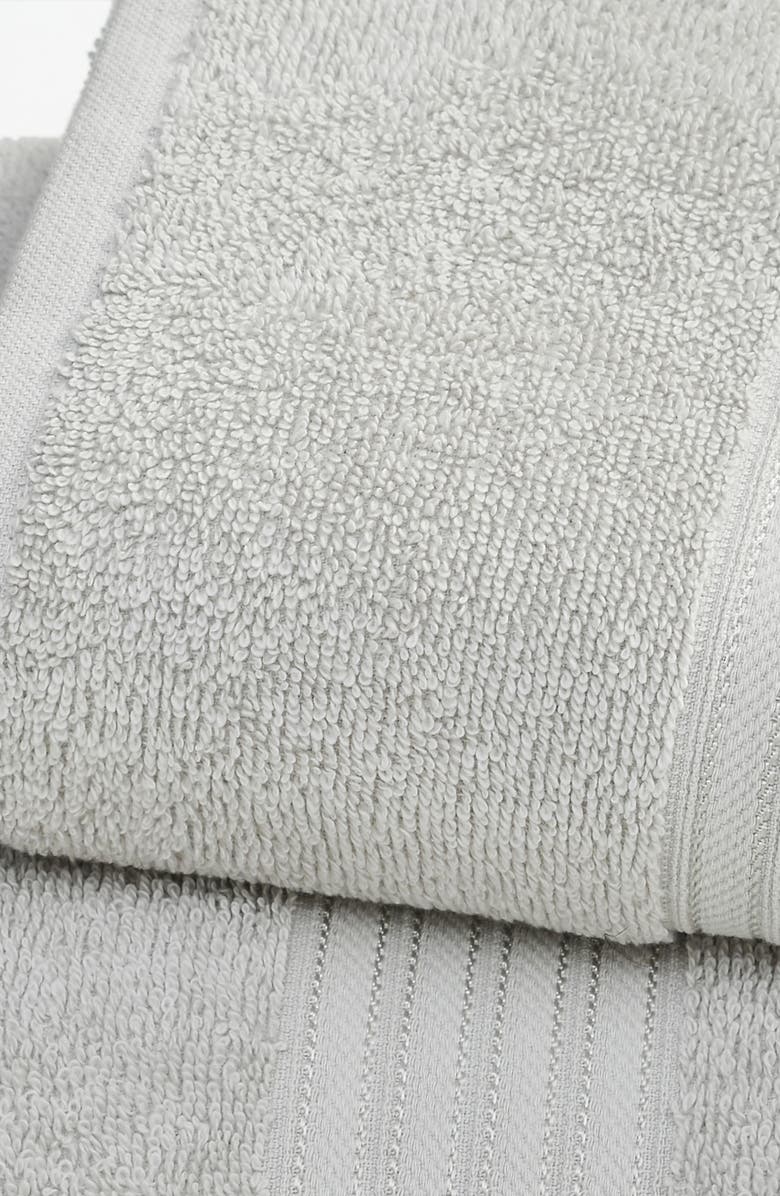 Woven & Weft Quick-Dry Cotton 6-Piece Towel Set, Alternate, color, Grey