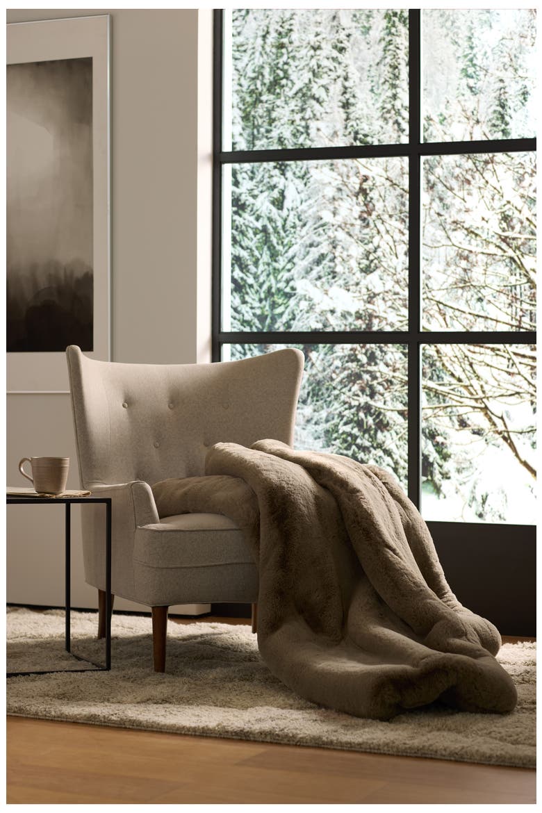 Super Plush Large Cuddle Blanket, Alternate, color, WALNUT