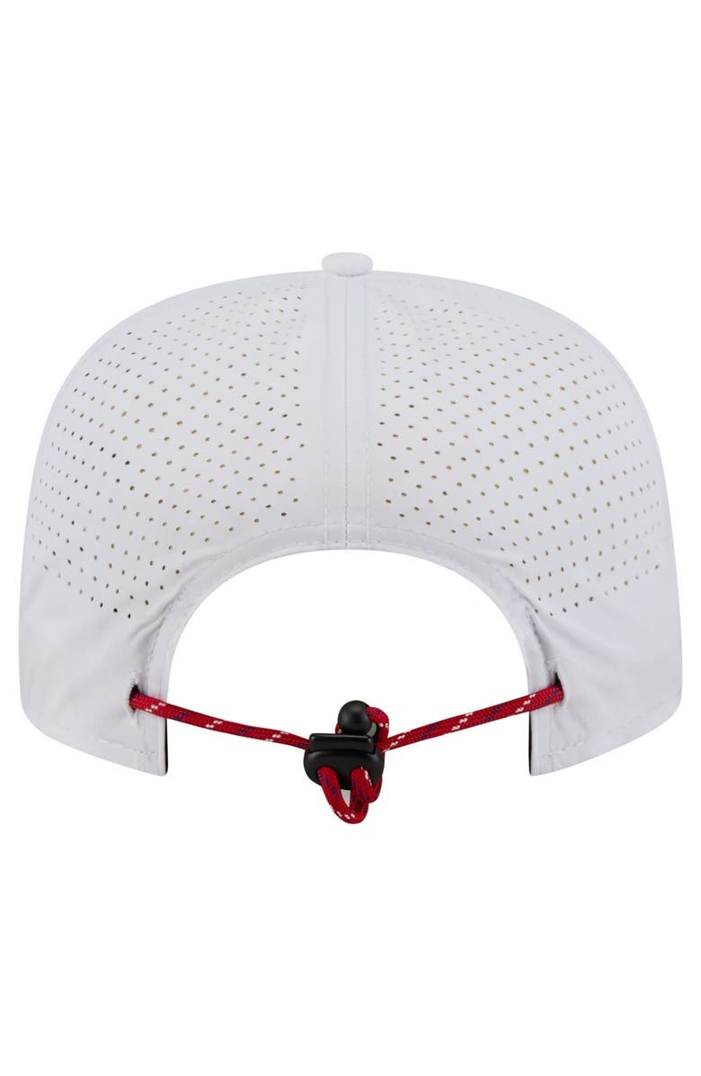 New Era Men's New Era White Los Angeles Angels Perforated Golfer Snapback Hat, Alternate, color, White