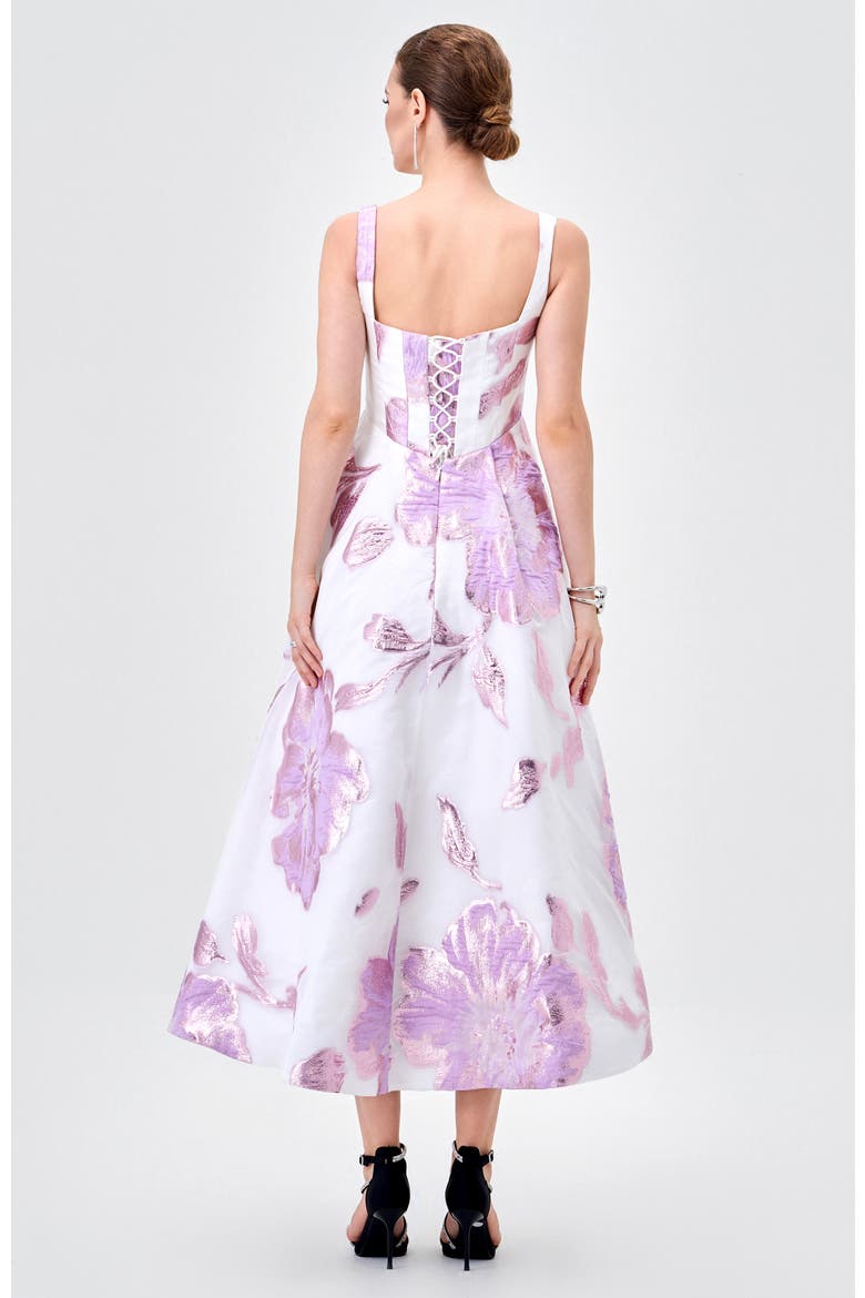 Romaine Square Neck Midi, Alternate, color, LILAC