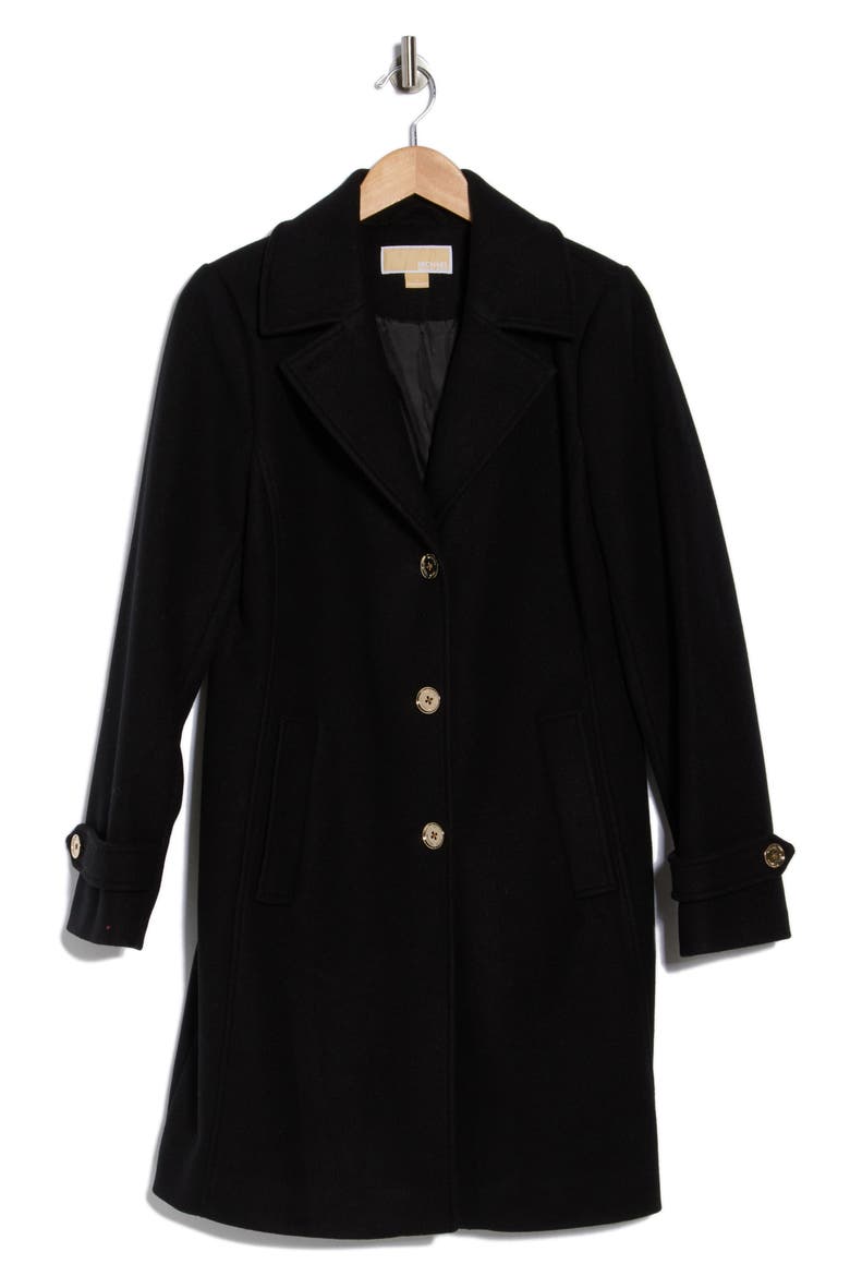 Notch Lapel Coat, Alternate, color, BLACK