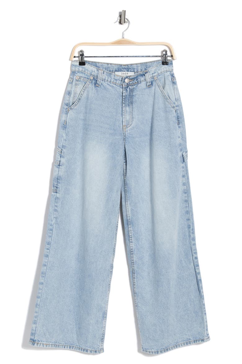 Wide Leg Carpenter Jeans, Alternate, color, LIGHT WASH DENIM